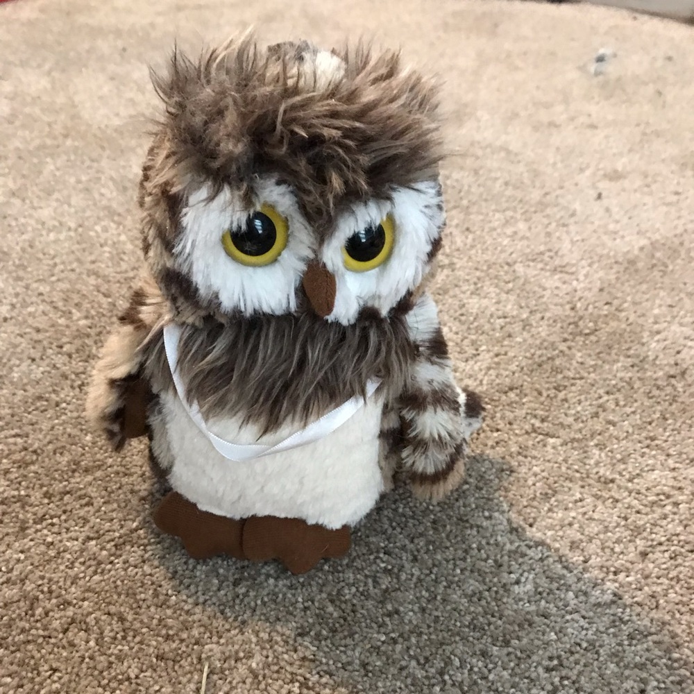 Frankford leopard spotted ow stuffed plush